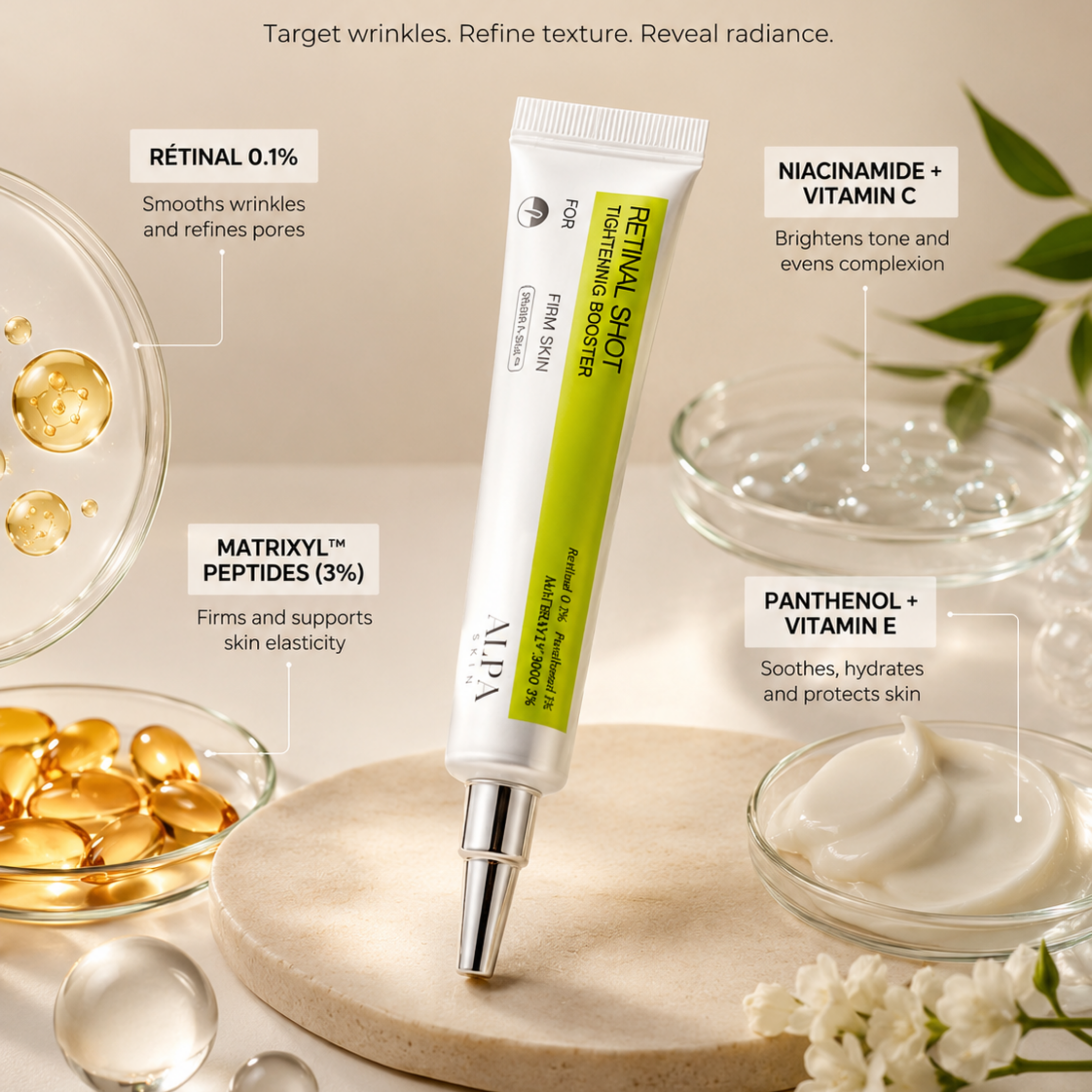Retinal Face Serum Anti-Aging Vitamin A Wrinkle Reducer