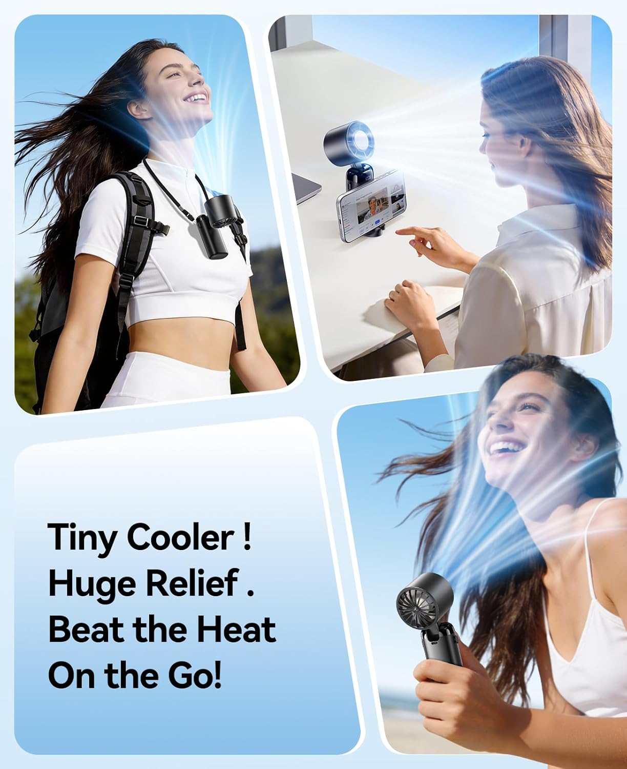 Alpa FrostFace™ | Instant Skin Cooling Fan | Drop to 15°C in Seconds