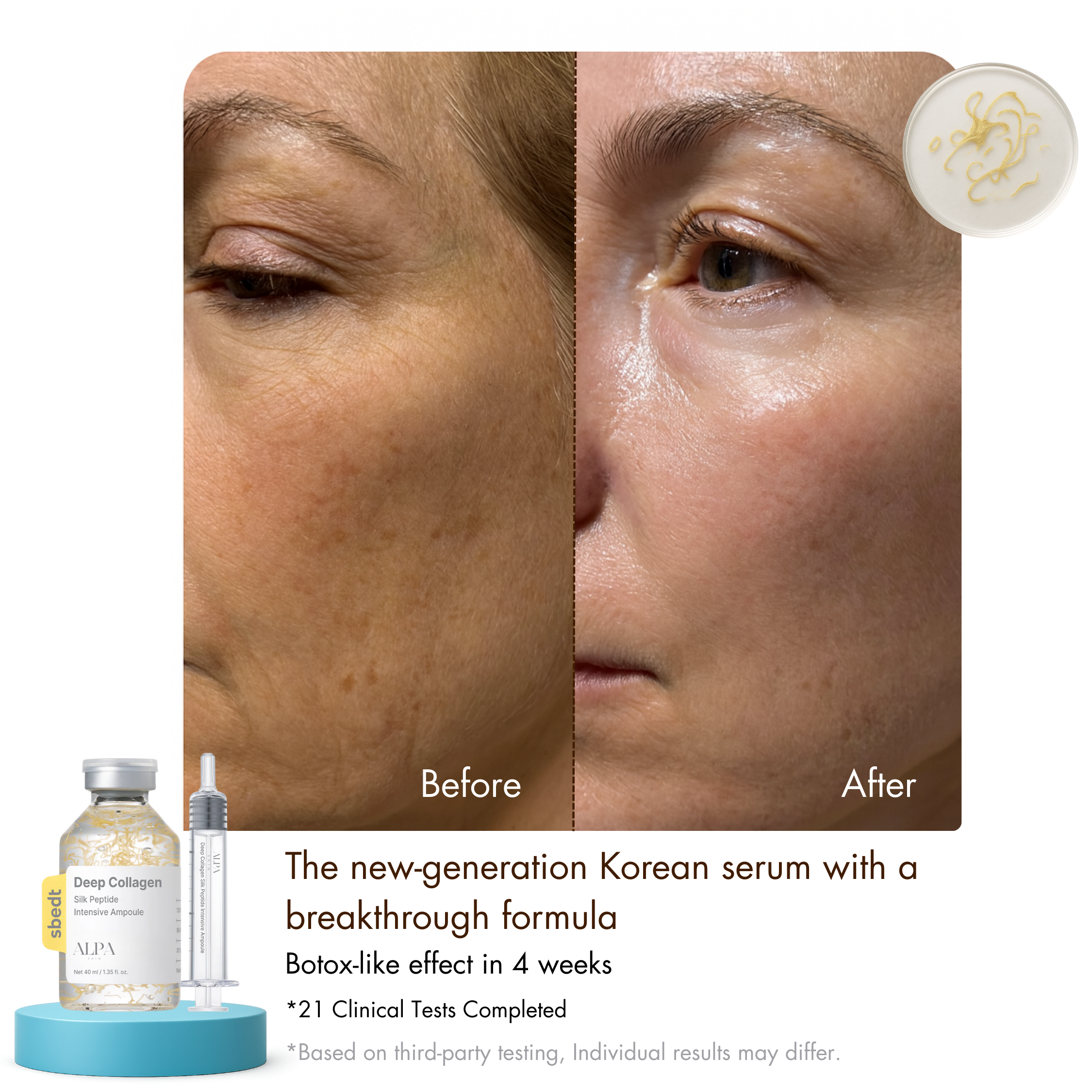 AlpaSkin™ Wrinkle-Smoothing Collagen Serum