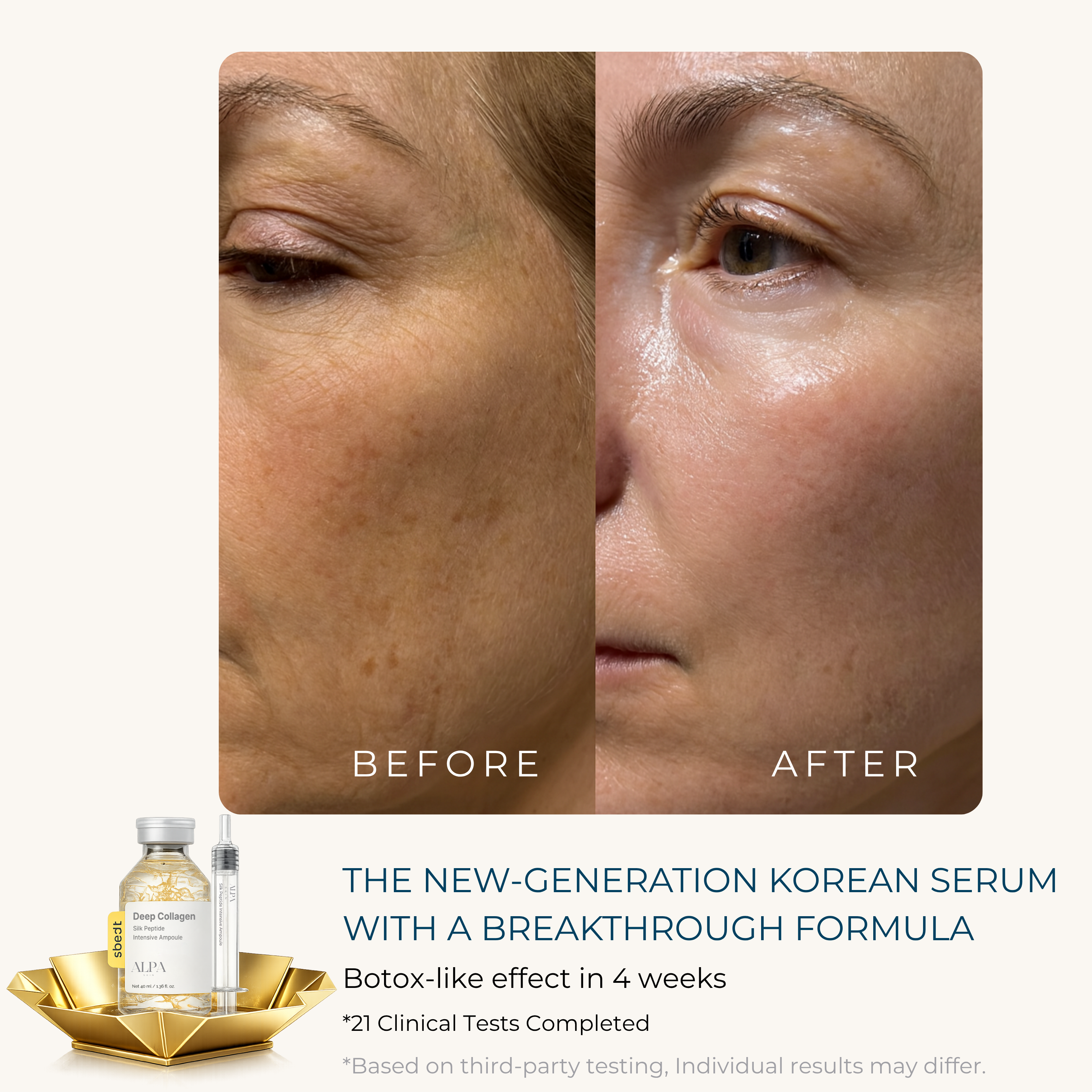 Collagen Serum Wrinkle Smoothing Anti-Aging Face Treatment