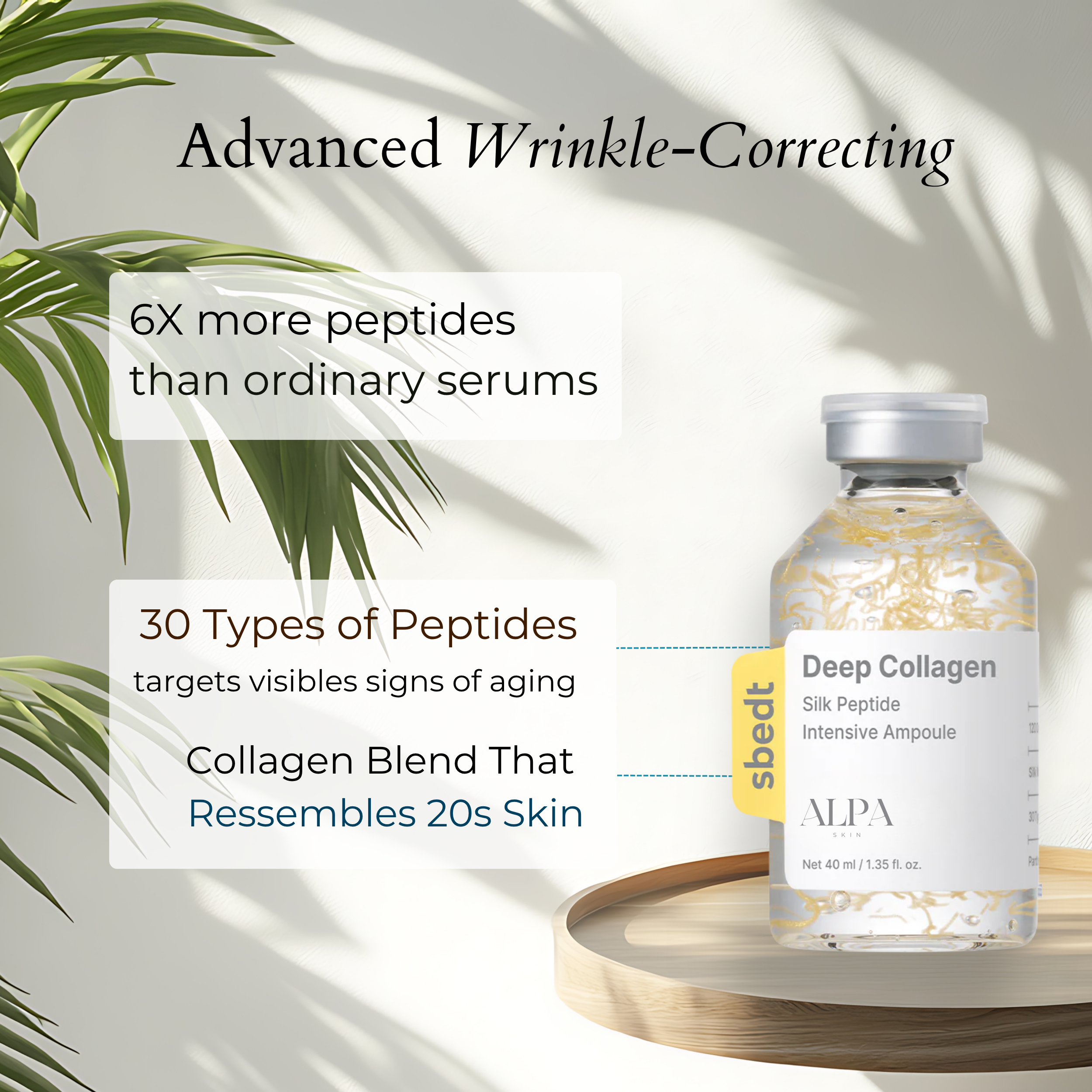 Collagen Serum Wrinkle Smoothing Anti-Aging Face Treatment
