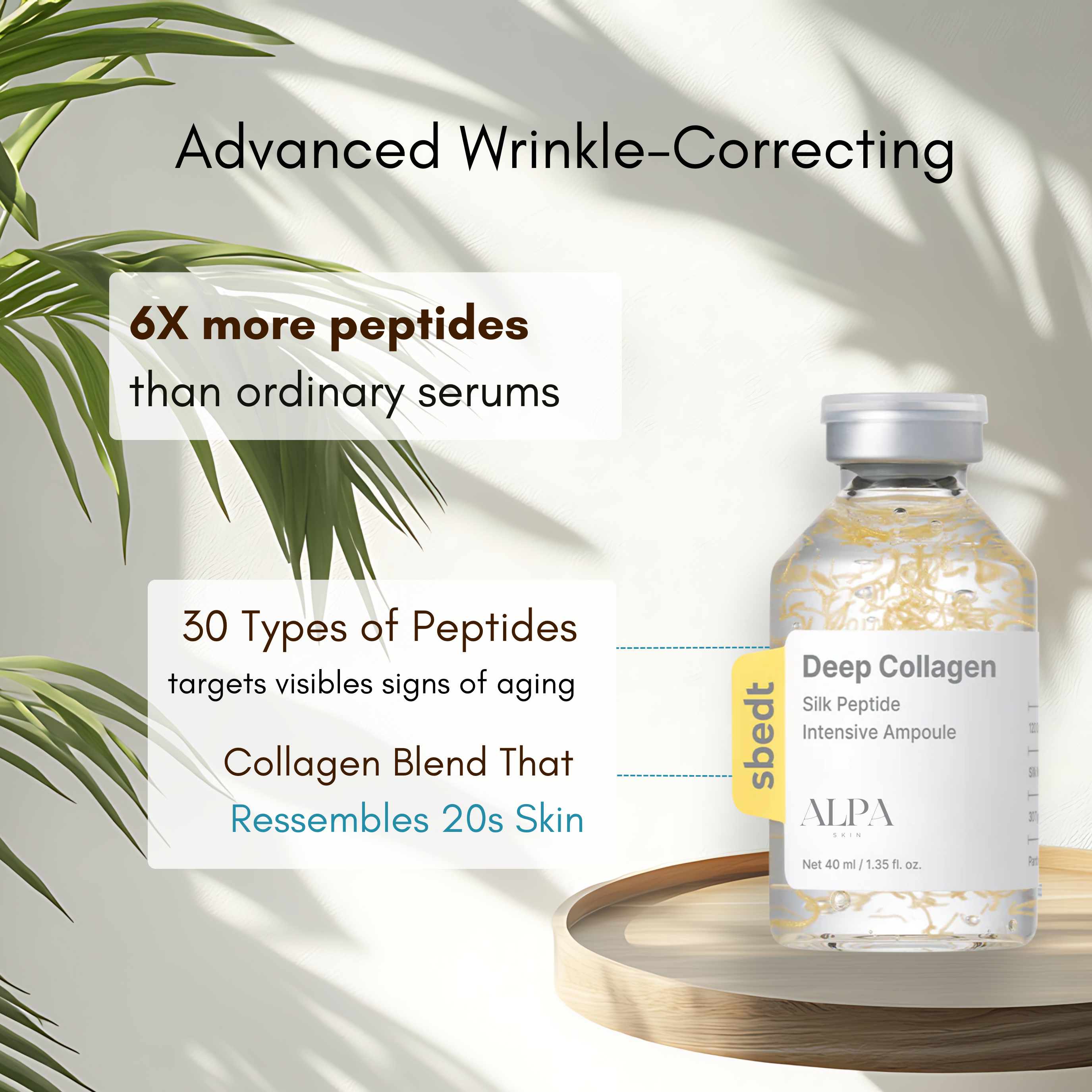 AlpaSkin™ Wrinkle-Smoothing Collagen Serum
